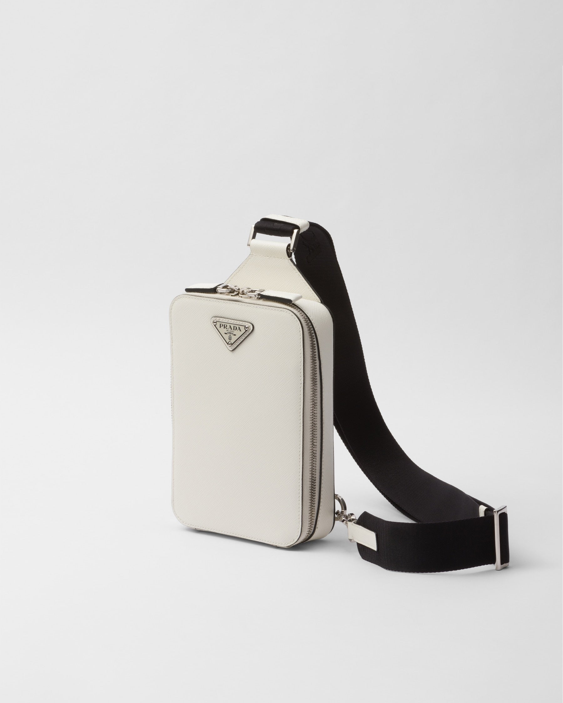 Sac Prada Brique en cuir Saffiano - #1