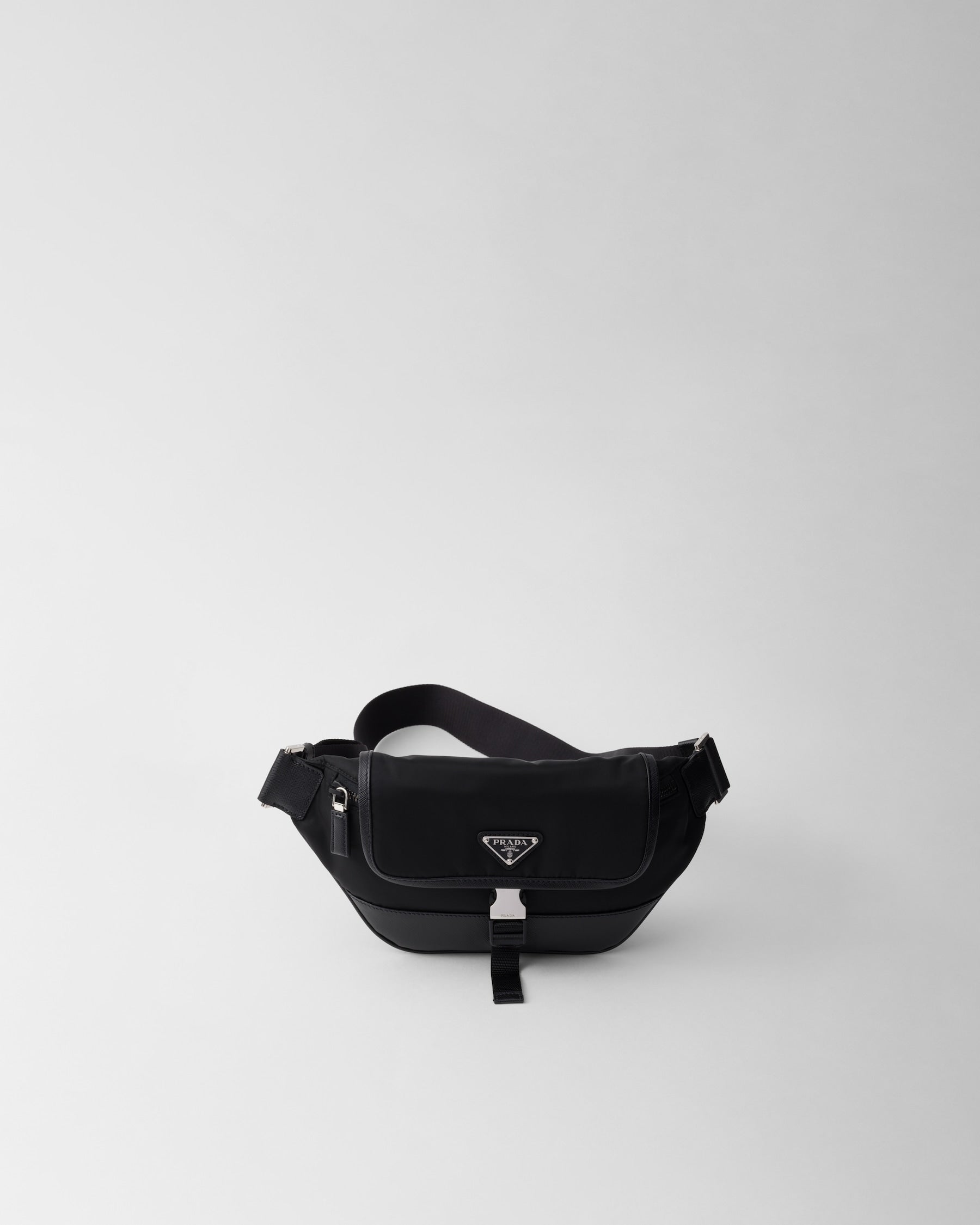 Sac porté épaule en Re-Nylon et cuir Saffiano - #11