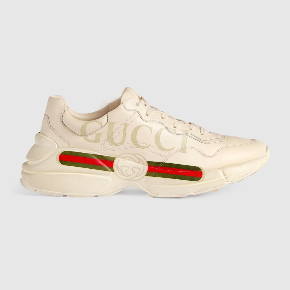 BASKETS EN CUIR RHYTON AVEC LOGO GUCCI POUR HOMME - #1