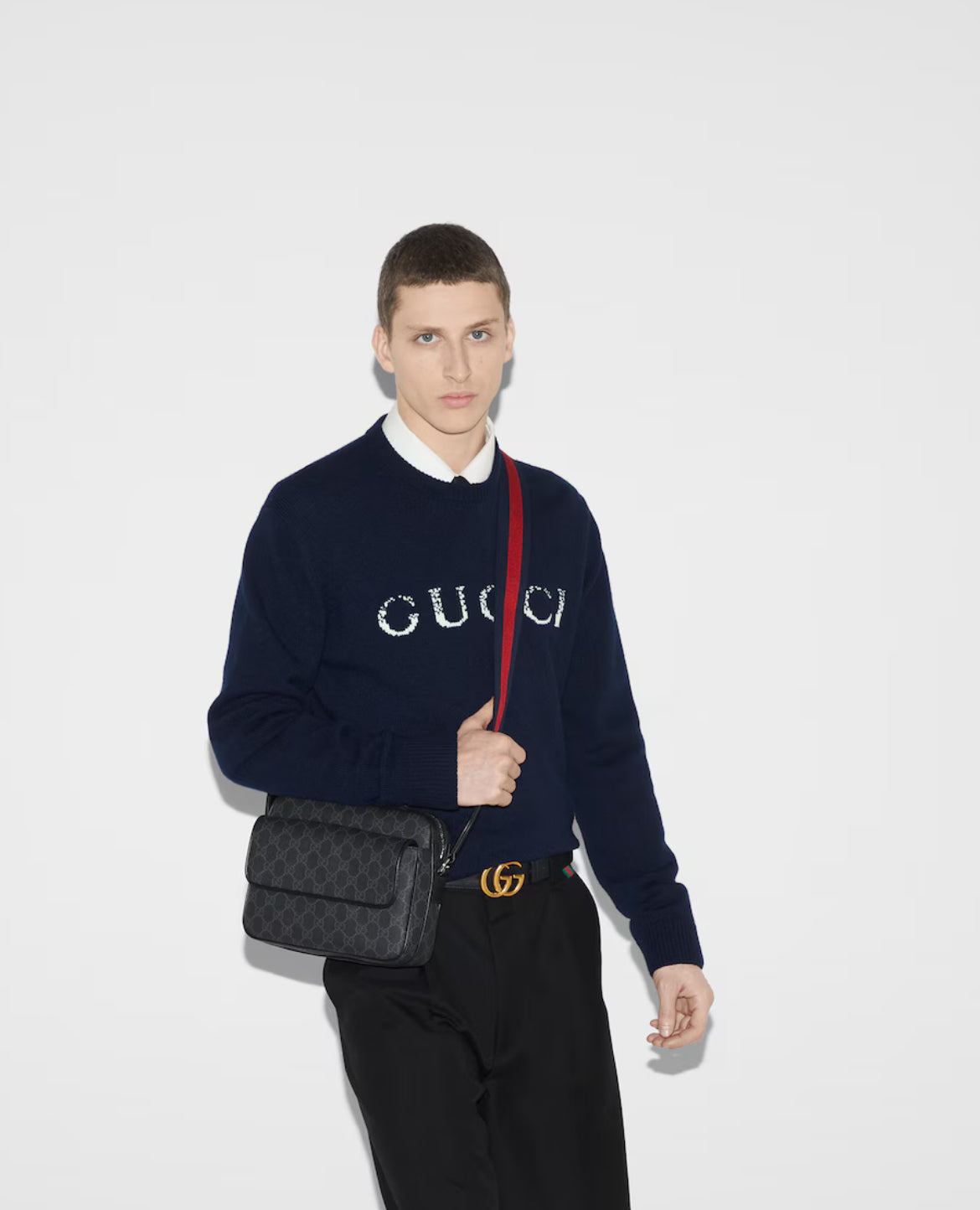 Sac à bandoulière GG Black petit format - #3