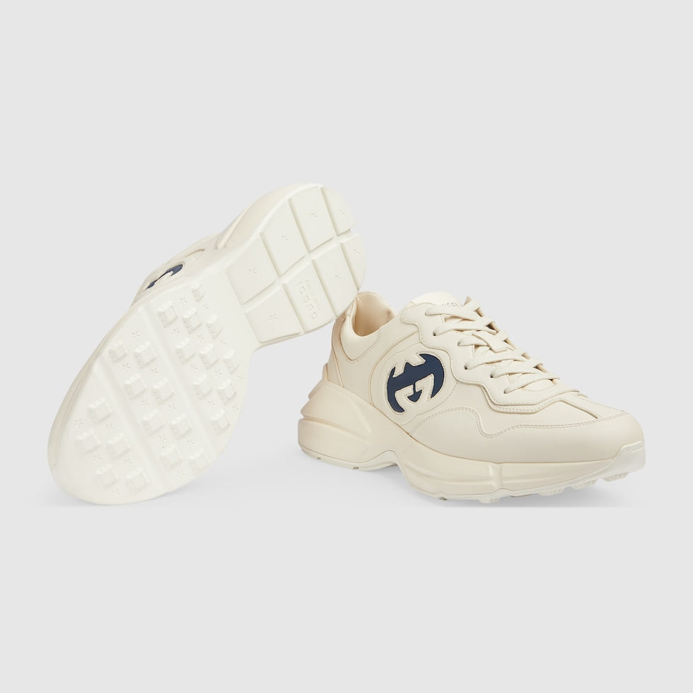 BASKETS EN CUIR RHYTON AVEC LOGO GUCCI POUR HOMME - #2