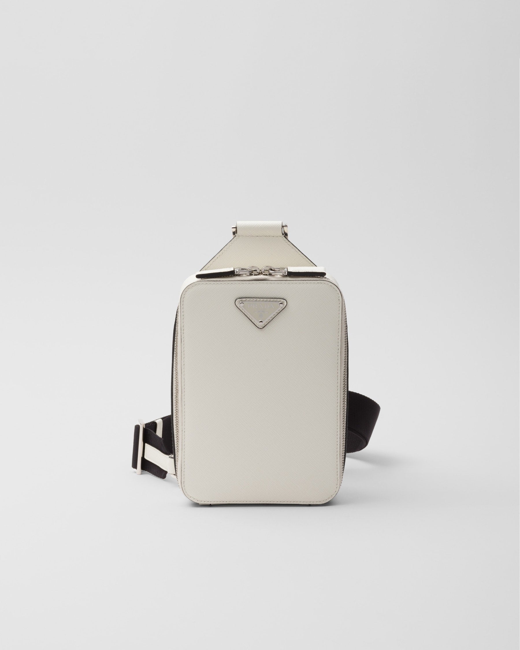 Sac Prada Brique en cuir Saffiano - #1