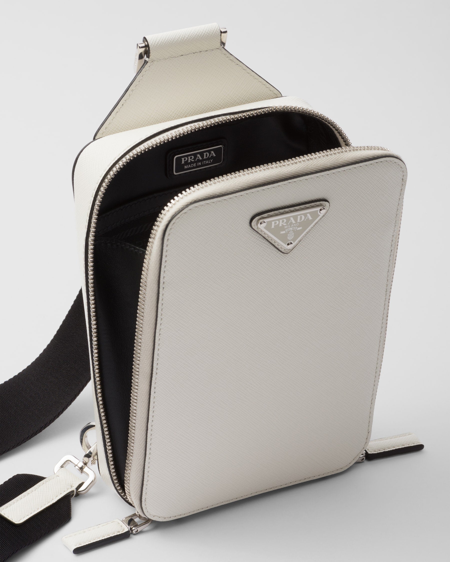 Sac Prada Brique en cuir Saffiano - #1