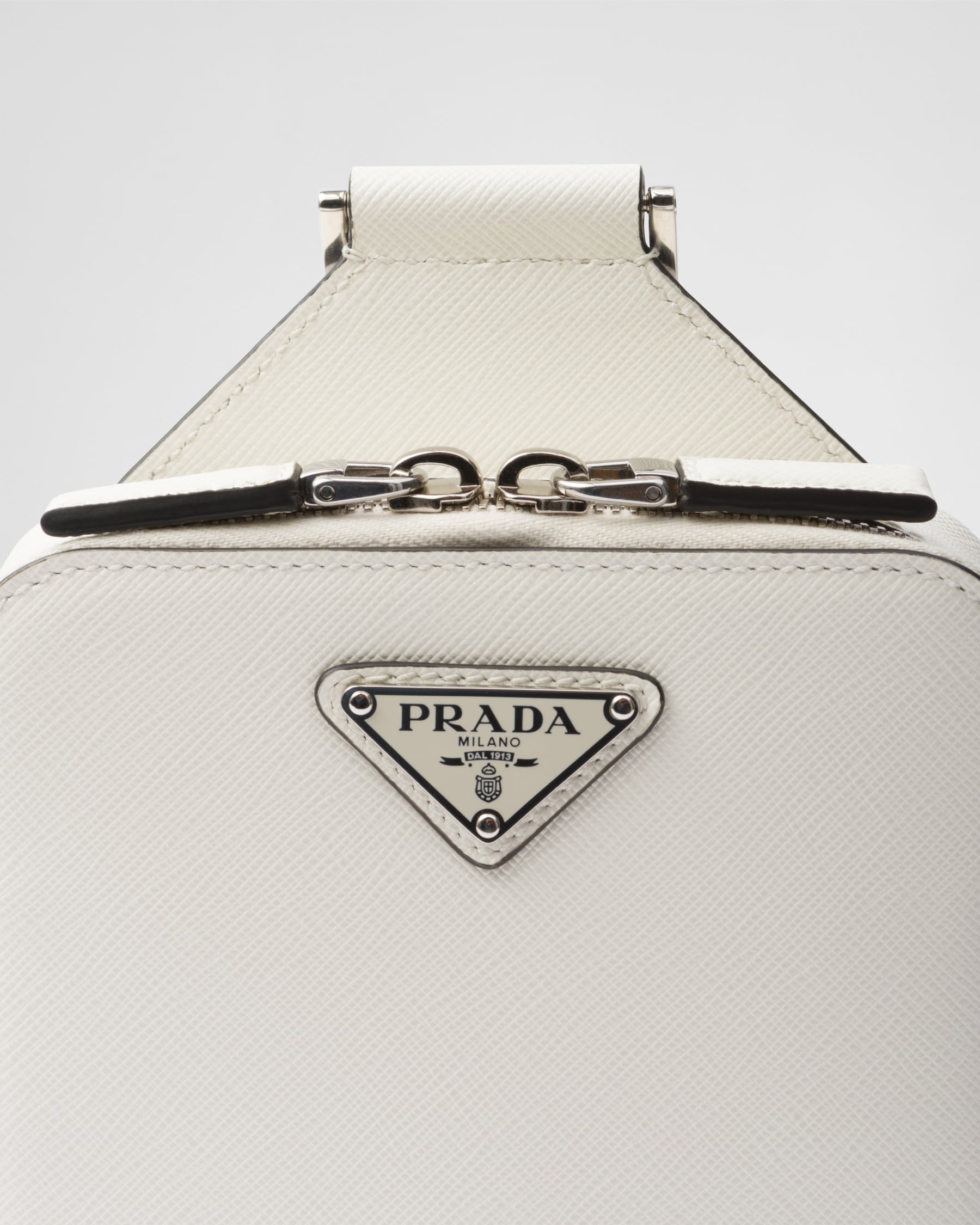 Sac Prada Brique en cuir Saffiano - #1